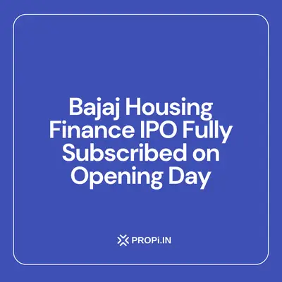 Bajaj Housing Finance IPO Fully Subscribed on Opening Day
