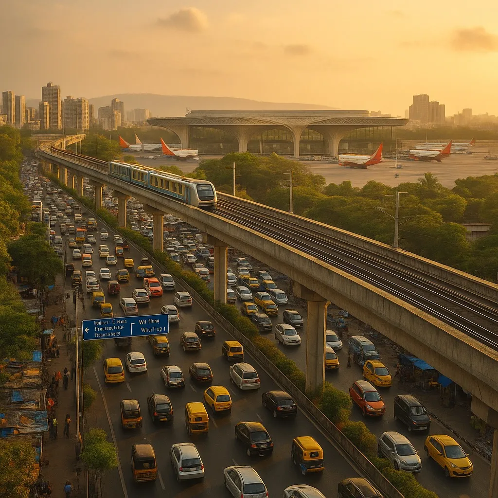 Navi Mumbai Airport Set to Ease Traffic Congestion on SCLR, JVLR, and Western Express Highway by 20-30%