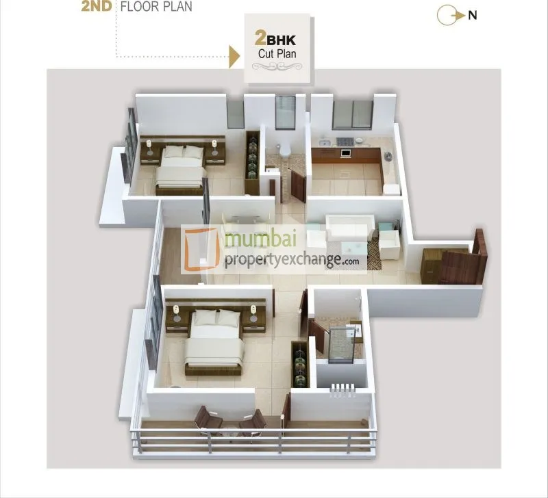 2 BHK Flats for Sale in Khodiyar Apartment, Borivali East