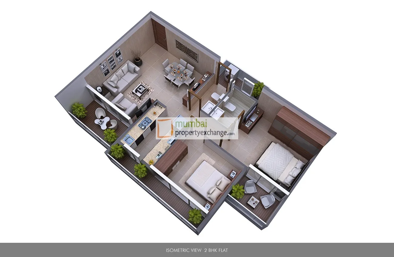 2BHK plan