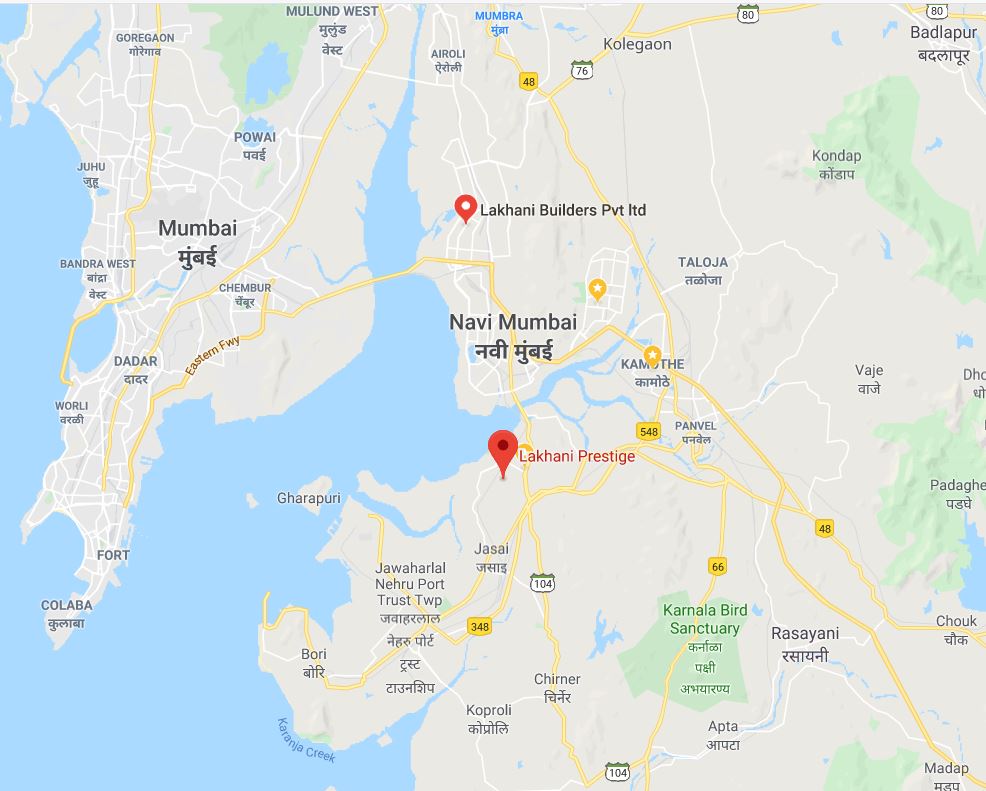Lakhanis Prestige Location Map