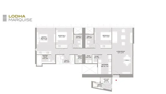 Lodha Marquise 3BHK Luxe