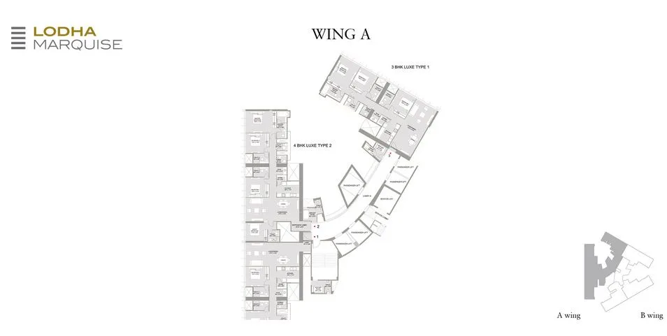 Lodha Marquise Wing A Plan