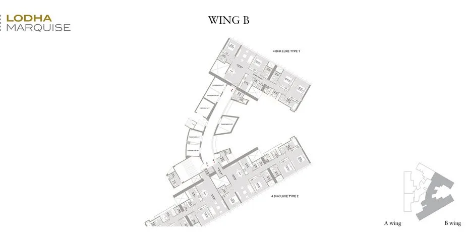 Lodha Marquise Wing B Plan