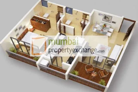 1 BHK Floor plan