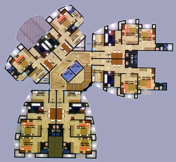 A Wing Floor Plan