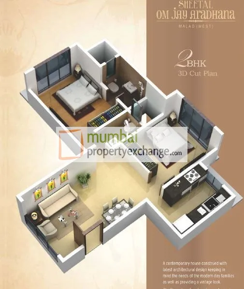 2 BHK Floor Plan