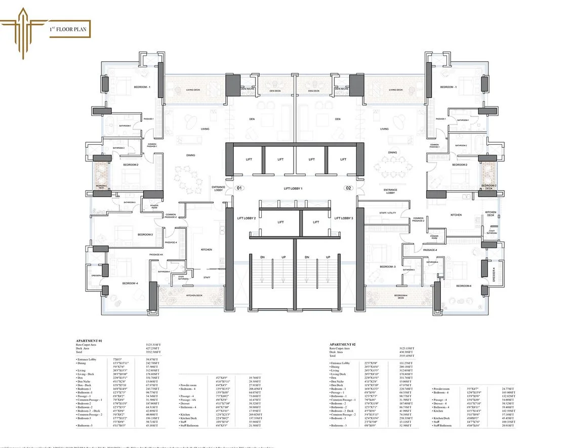 Trinity Vertical 1st Floor Plan