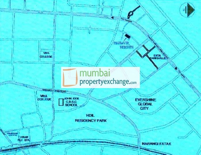 Mahavir Height Location Plan