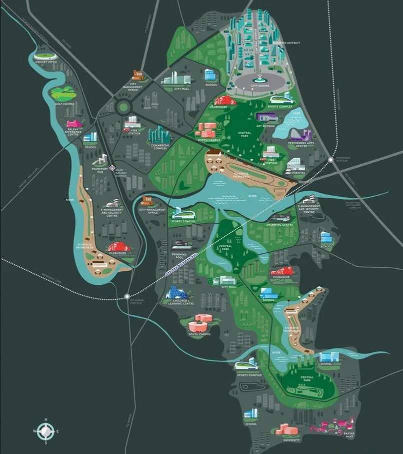 Lodha Palava Downtown Connectivity