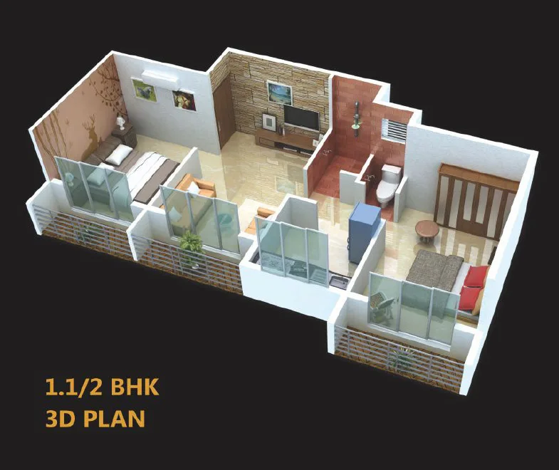 1.5BHK plan — photo 9