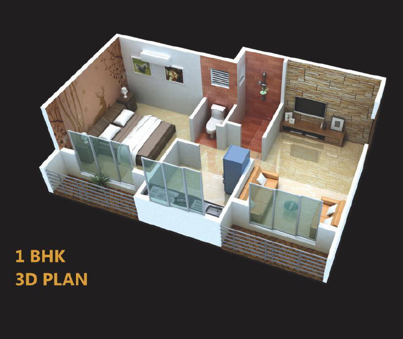 1BHK plan
