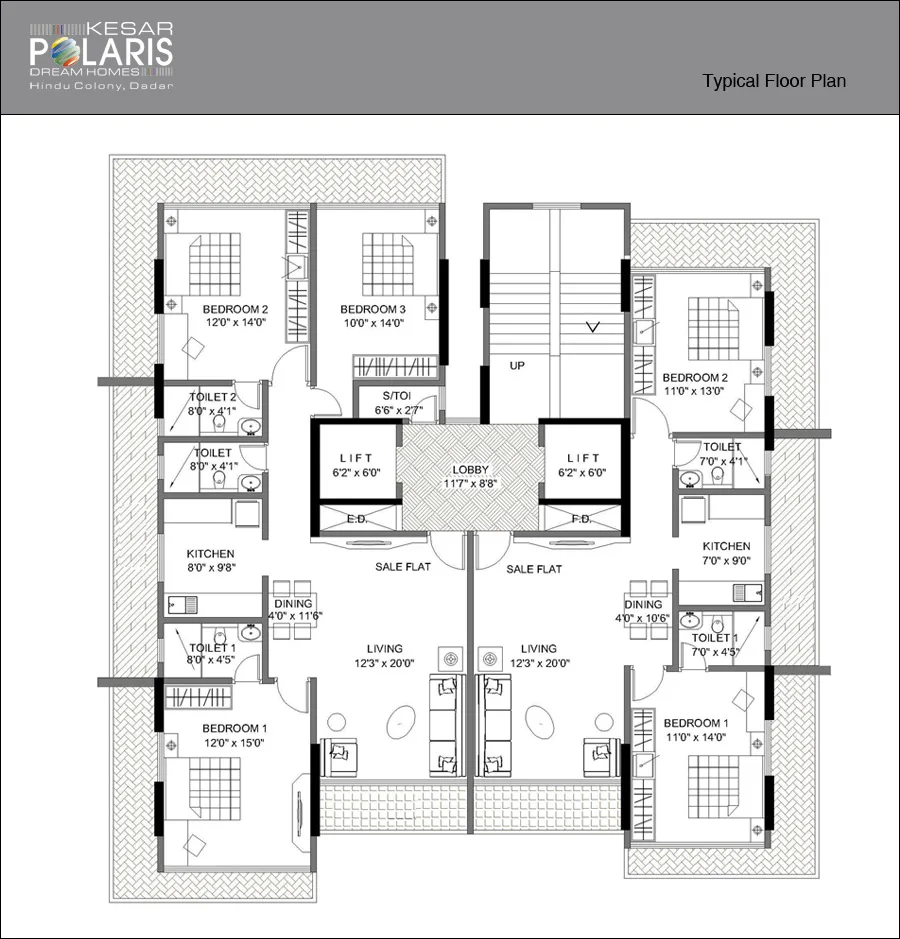 Kesar Polaris, Matunga โ floor plan 1