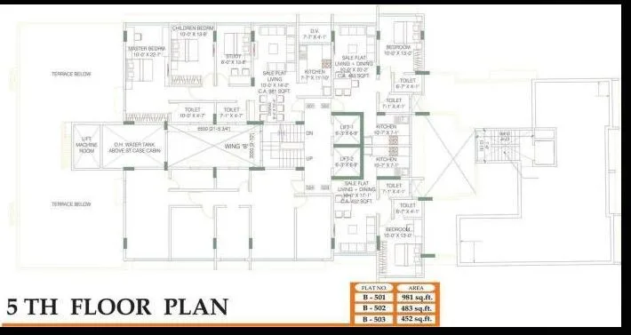 Annexe 5th floor plan