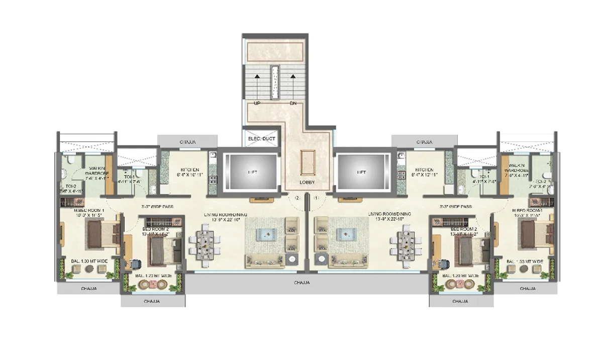 Samudraa Typical Floor Plan