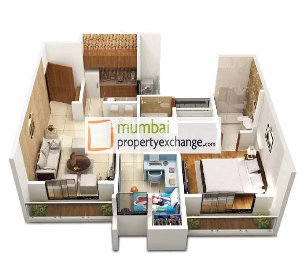 2bhk Optima 3D View — photo 7