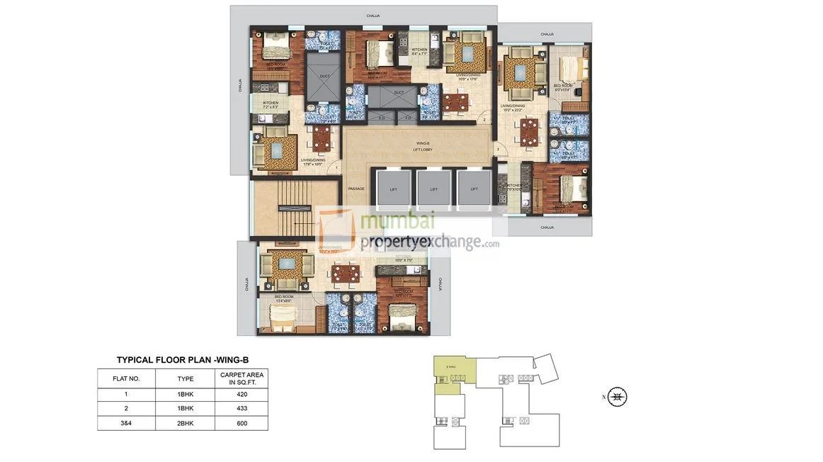Floor Plan B wing — photo 7