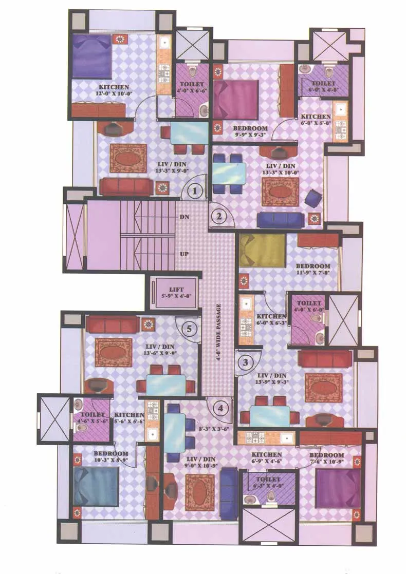 3 Flats for Sale in The Park, Jogeshwari