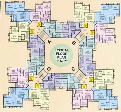 3 BHK Flats on Rent in Silicon Towers, Vashi