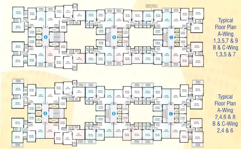 2 BHK Flats on Rent in NEEL SIDHI SPLENDOUR, Belapur