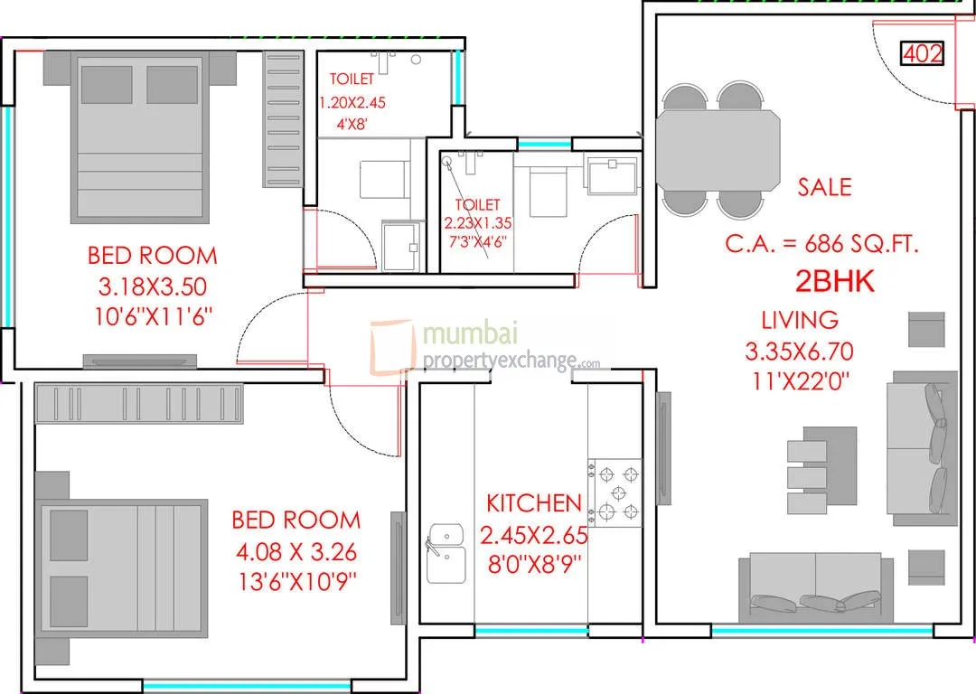 2 BHK