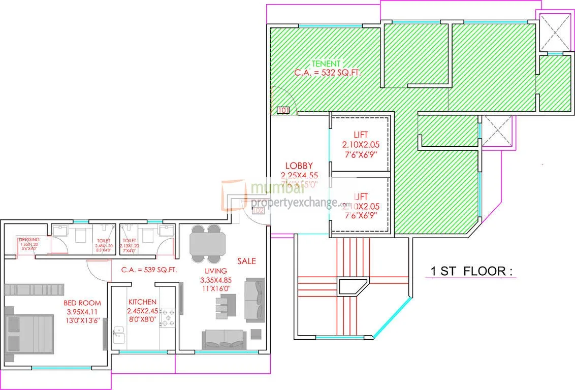 Cluster plan 1st floor