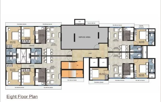 Neminath Rosebud Eigth floor Plan