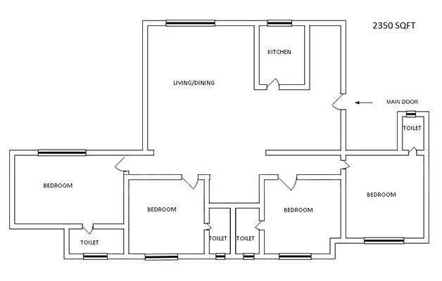 Priviera 4BHK Plan