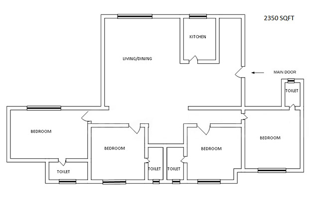 Priviera 4BHK Plan