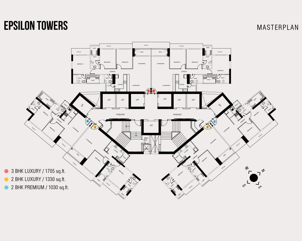 Epsilon Typical Floor Plan