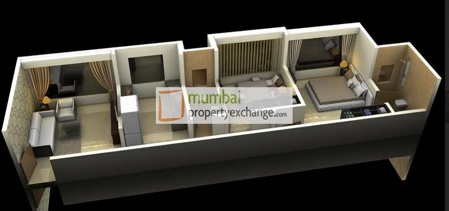 2BHK Floor Plan