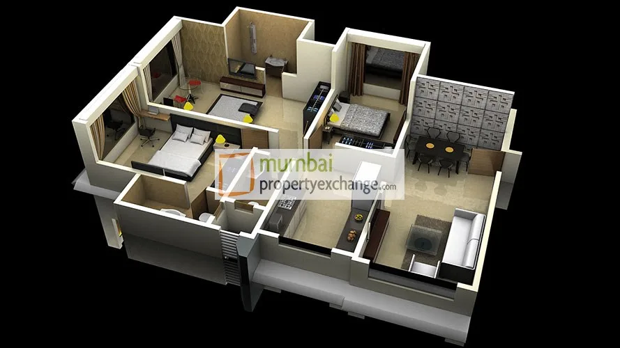 3BHK Floor Plan