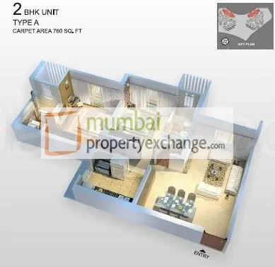 2 BHK Flats for Sale in Northern Heights, Dahisar East