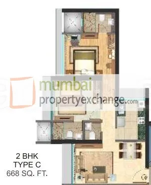 2 BHK Flats for Sale in Northern Heights, Dahisar East