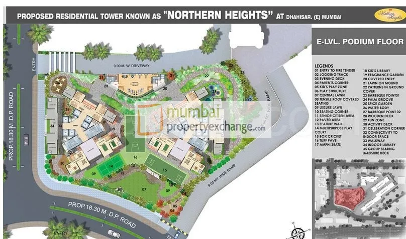 2 BHK Flats for Sale in Northern Heights, Dahisar East