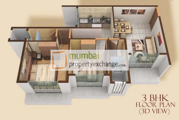3 BHK Floor Plan