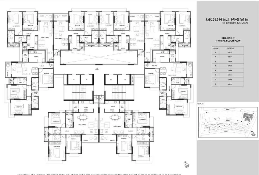 Godrej Prime S1 Typical Floor Plan