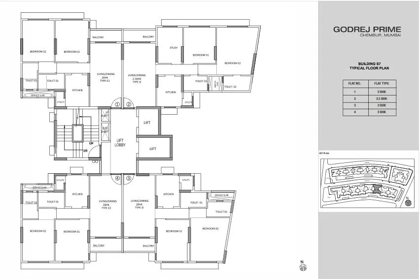 Godrej Prime S7 Typical Floor Plan-1