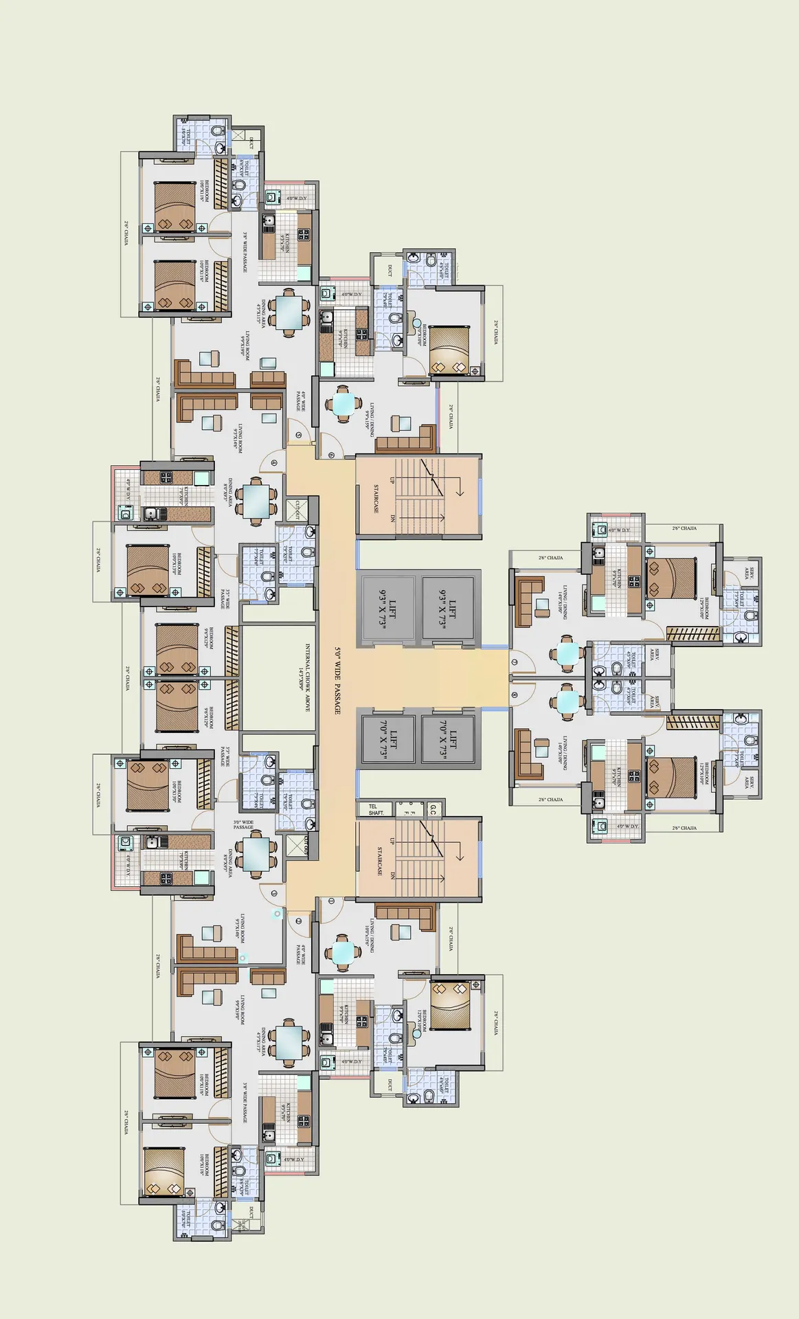 1BHK Flats on Rent in Platina, Andheri West