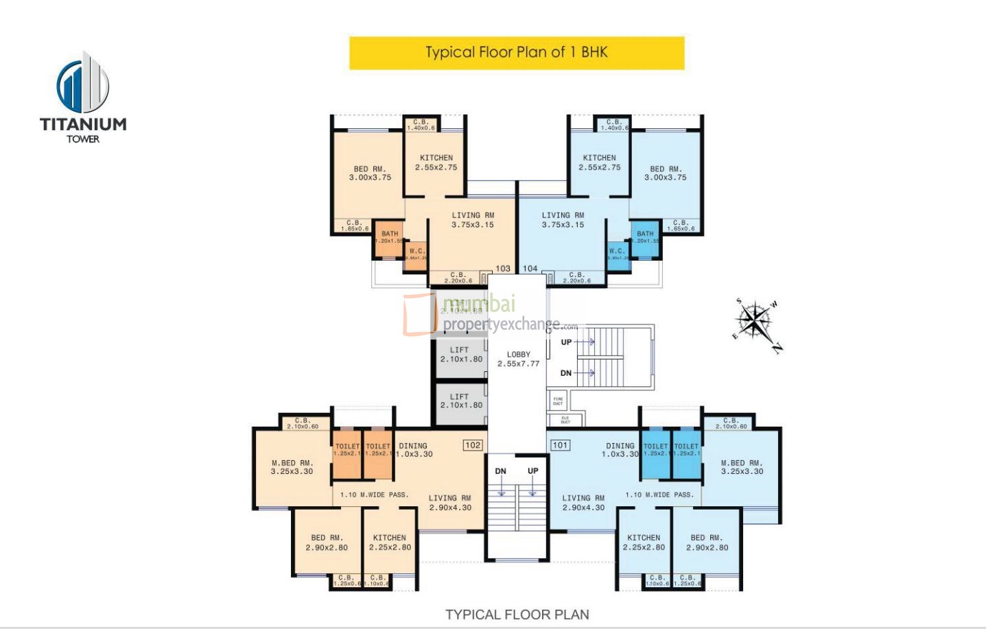 1BHK Floor Plan