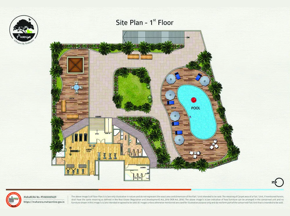 Tridhaatu Aranya 1st Floor Site Plan