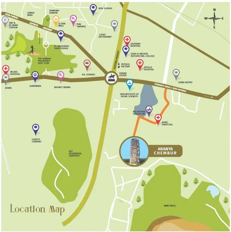 Tridhaatu Aranya Location