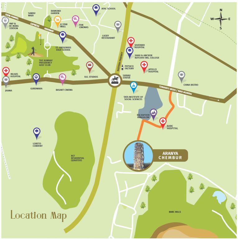 Tridhaatu Aranya Location