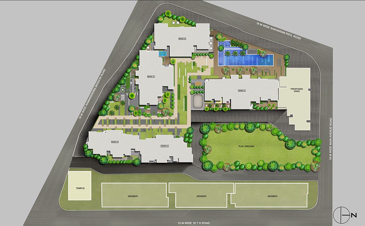 Rustomjee Paramount Khar(W) Layout