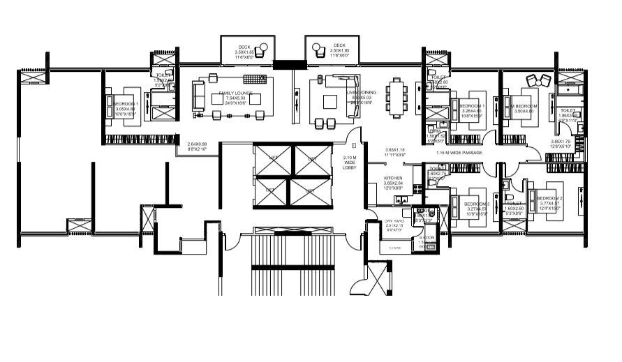 Rustomjee Paramount Khar(W) Wing E 5BHK