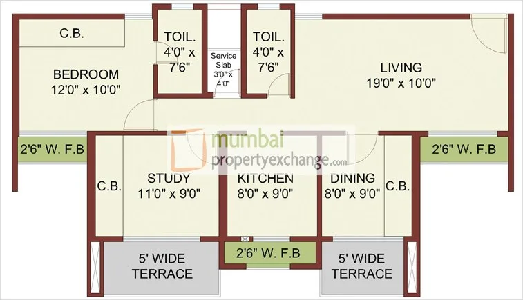 10th and 16th 2.5BHK