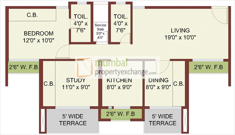 10th and 16th 2.5BHK