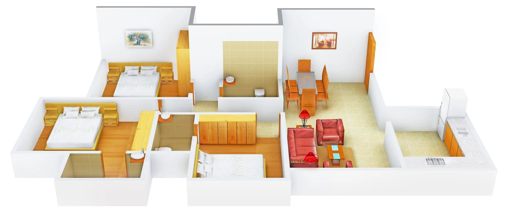 Vibgyor 3bhk 3D