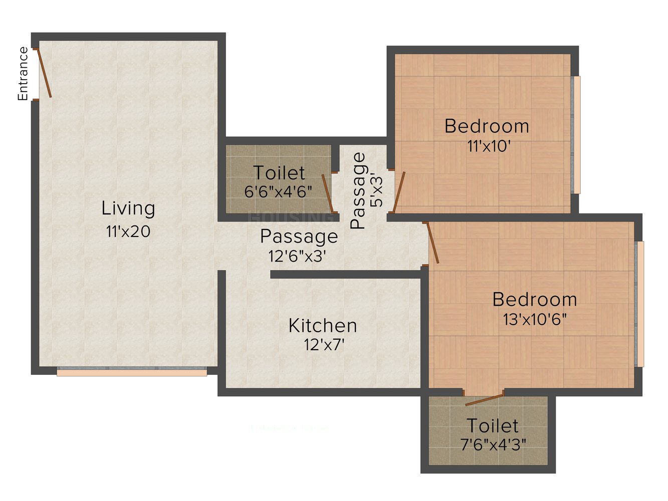 Vibgyor 2bhk Type II