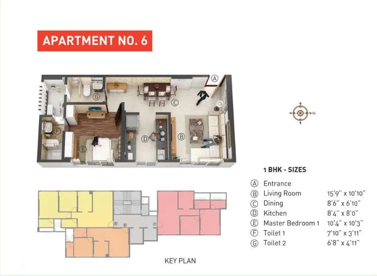 Cayenne 2BHK Unit 06